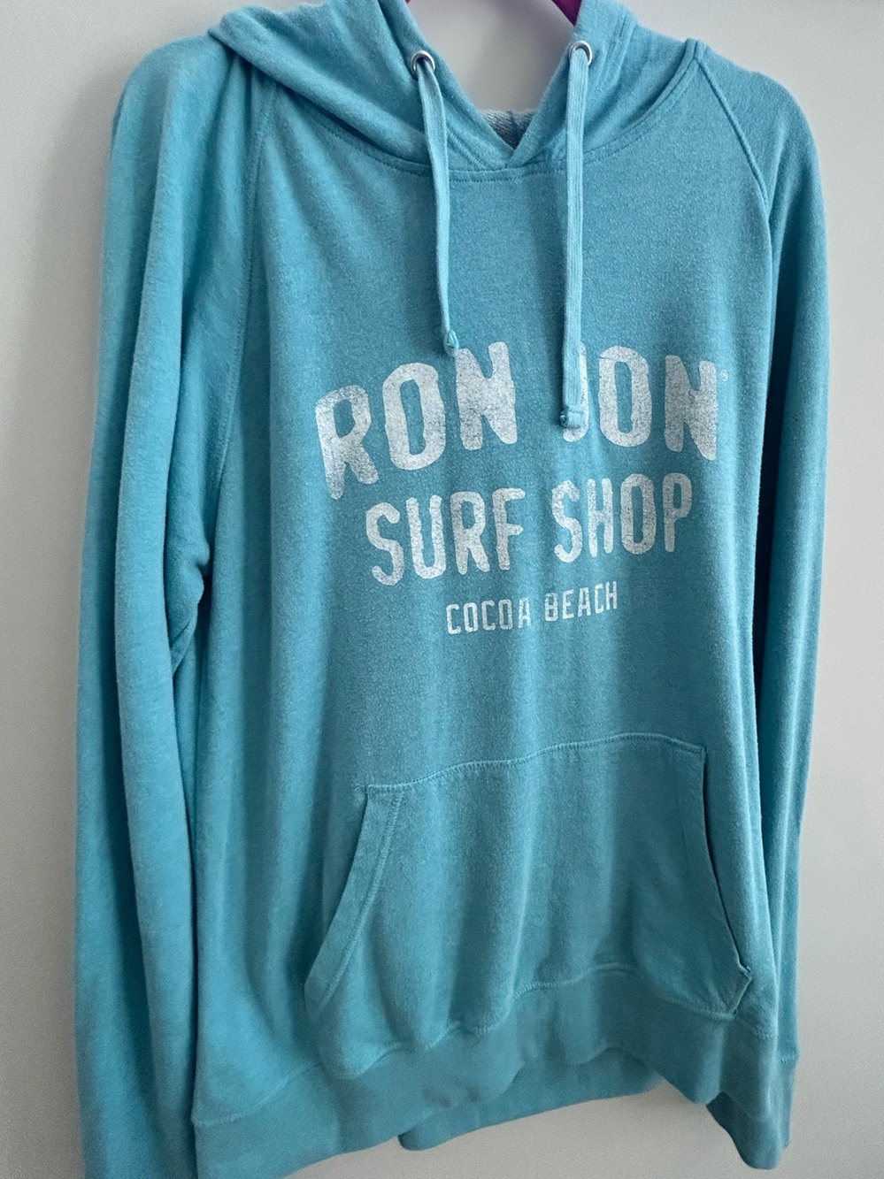 Ron Jon Surf Shop Hoodie - Aqua Blue 2X